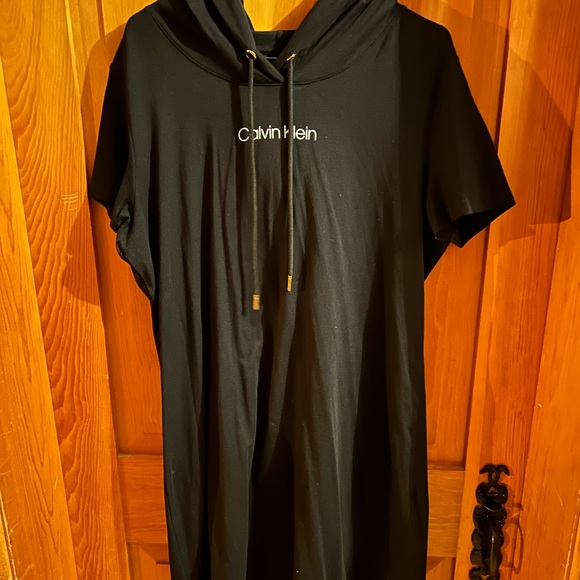 Hooded tshirt dress CK - Picture 1 of 3